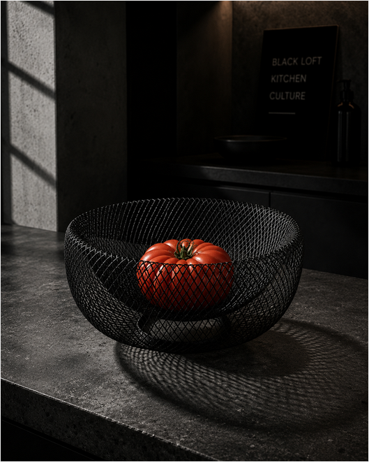 KITCHEN Objects | Mesh Obstkorb black