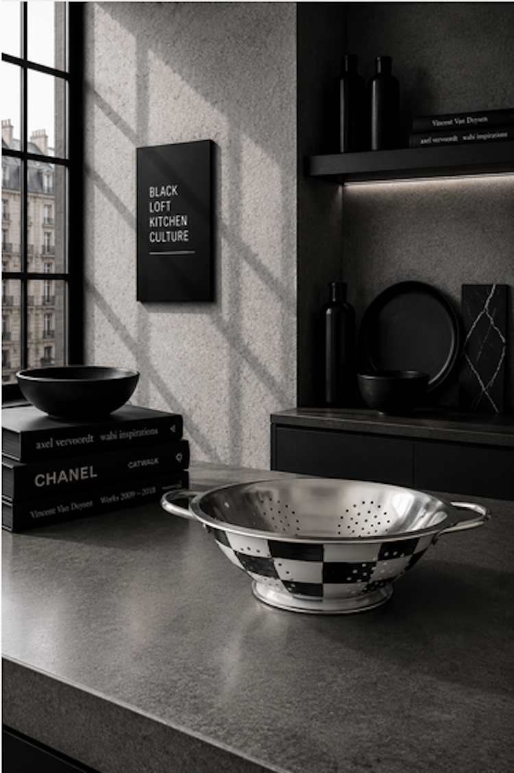 KITCHEN Objects | Sieb SchwarzWeiss handcrafted