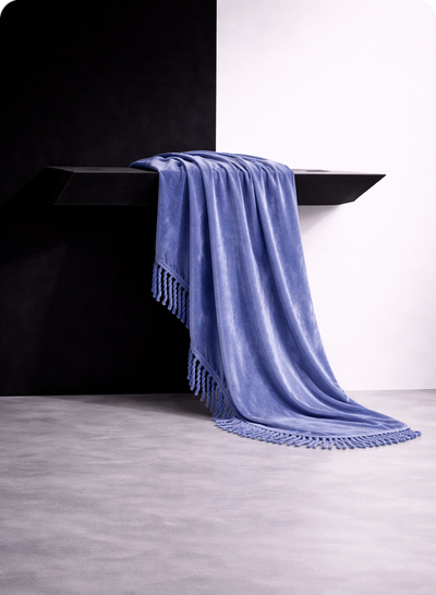 Soft Rebellion – Plaid Eisblau | LIVING Affairs
