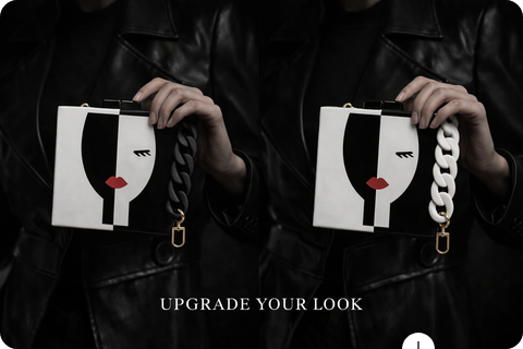 Art Statement Bag - FACE Design | Black & White