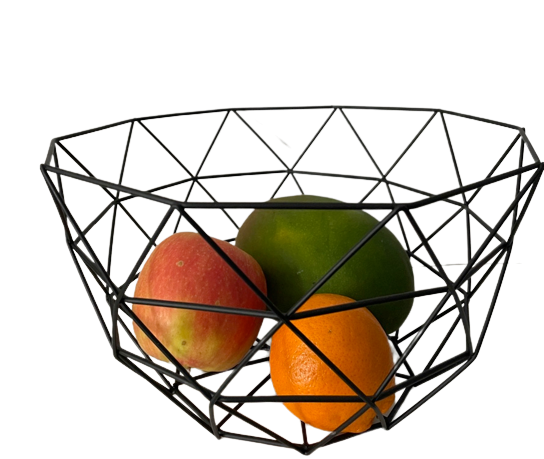 KITCHEN Objects Obstkorb Geo deSIGN Schwarz