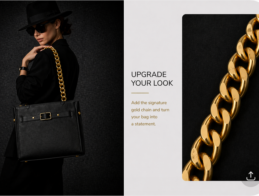 Signature BAG – Via Victoria Black Structure