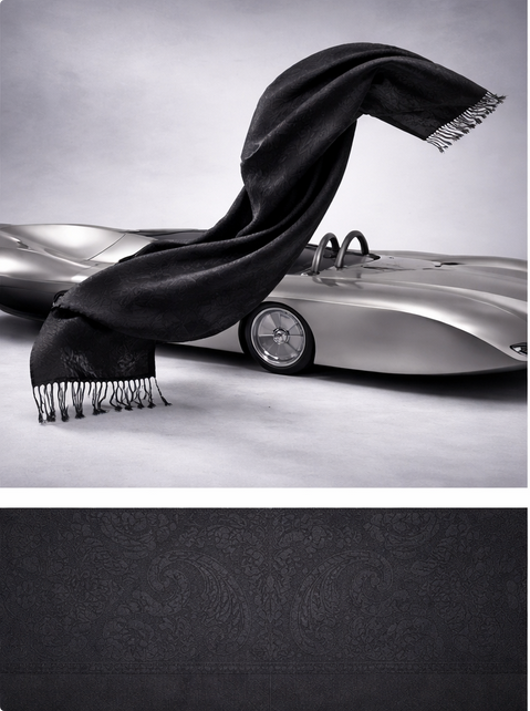 Cashmere/Seide Schal • Soft Shine Effect