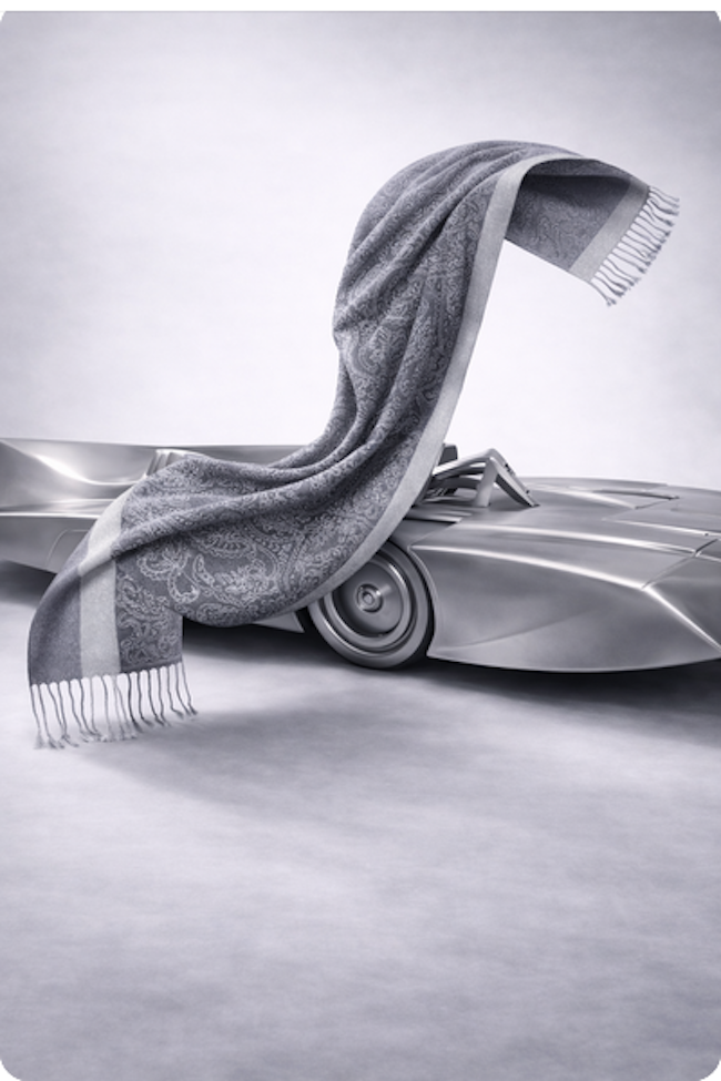 Cashmere/Seide Schal • Soft Shine Effect