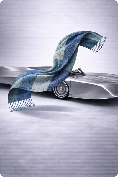 Cashmere/Seide Schal • Soft Shine Effect
