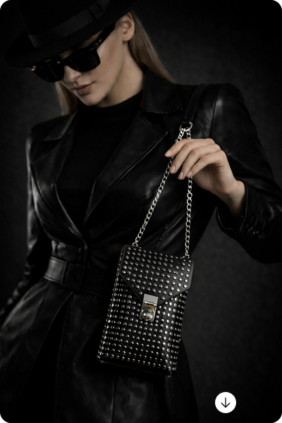 Crossbody Phone BAG Urban Style – Studded | Mini Bag mit Chain Strap