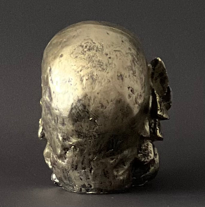 SkullART Collection TOTENKOPF im golden Rosen deSIGN