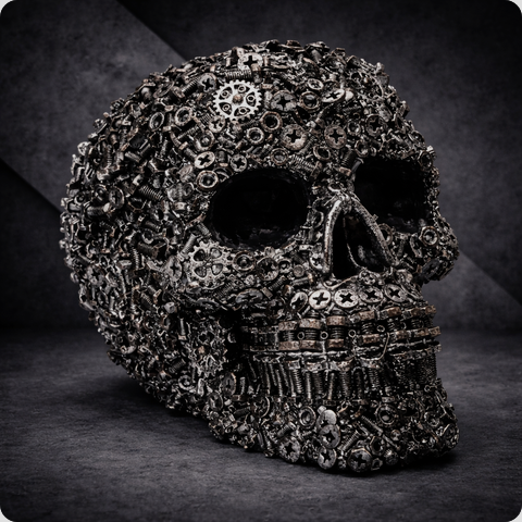 SkullART Collection TOTENKOPF im Schrauben deSIGN