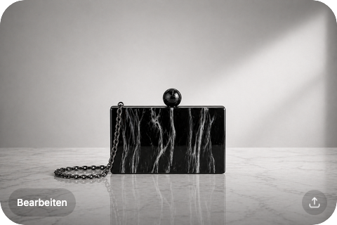 DARK FLOW – Marble Clutch