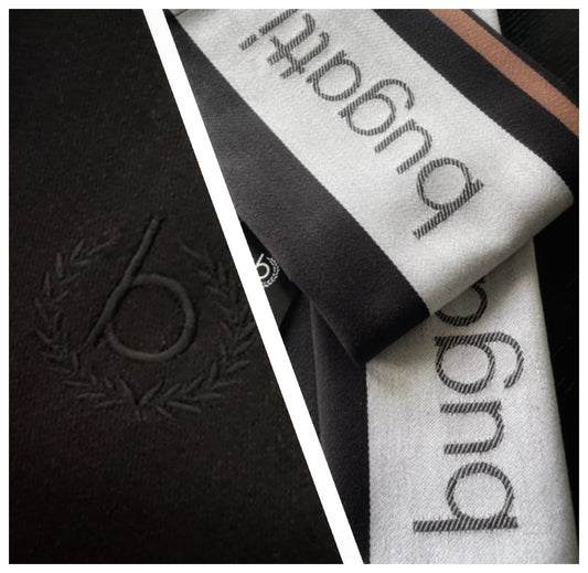 TEXTILE Code BUGATTI deSIGNED - exquisites 2er Set GESCHIRRTÜCHER Jacquard SCHWARZ 100% Cotton
