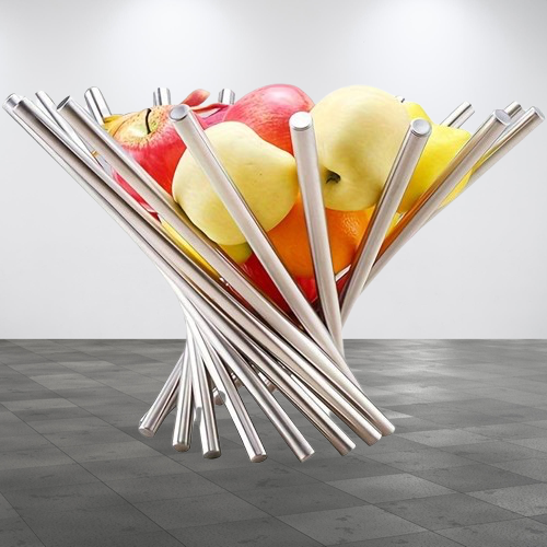KITCHEN Objects Design Obstkorb aus Edelstahl als stilvolles Highlight für moderne KITCHEN Affairs.