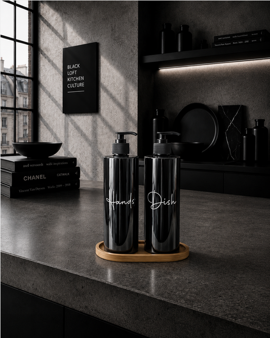 KITCHEN Objects | Seifen- & Spülmittelspender Duo black