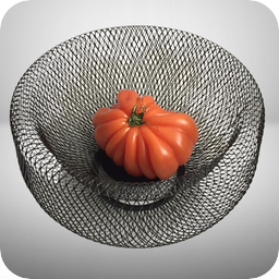 Metall Obstkorb im schwarzen Flecht-Design mit offener Struktur für moderne KITCHEN Affairs.