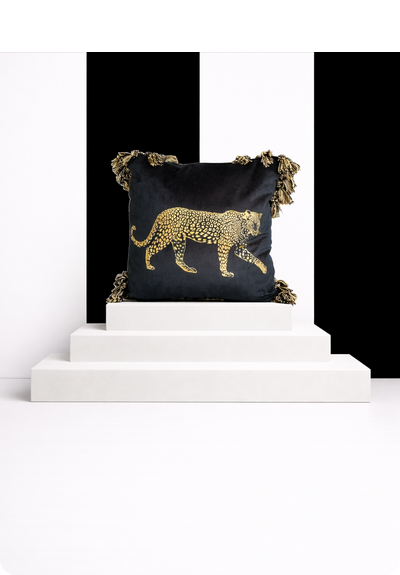 KISS Wild & Elegant  Gold Panther on Black Velvet