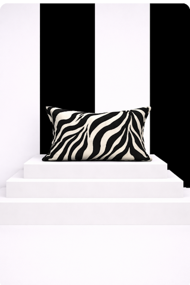 KISS Wild & Elegant Zebra & Leather Jacquard Glanz