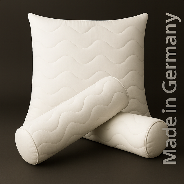 ROLL ONE – Premium Nackenrolle mit Wellensteppung & Reißverschluss | Individuell nachfüllbar | und Made in Germany