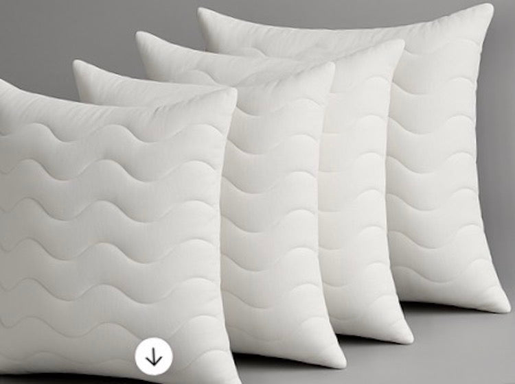 WAVE ONE – Premium Füllkissen aus Polyester mit Wellensteppung & Reißverschluss | Made in Germany