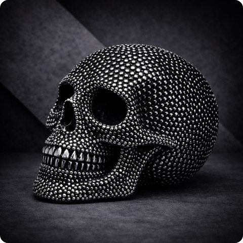 SkullART Collection TOTENKOPF mit all-over Nieten