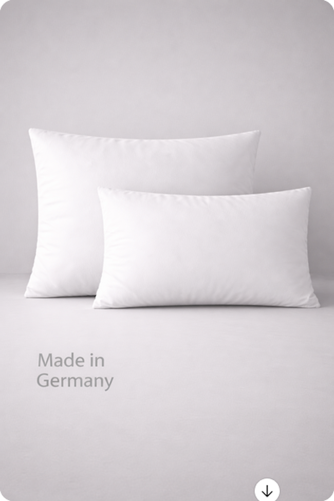 SmoothONE – Premium Füllkissen Polyester/Vlies allergikerfreundlich Made in Germany