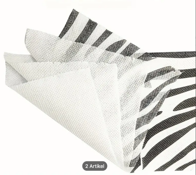ZEBRA ONE geprägtes 4-lagiges Design Toilettenpapier mit Zebra-Muster im Detail
