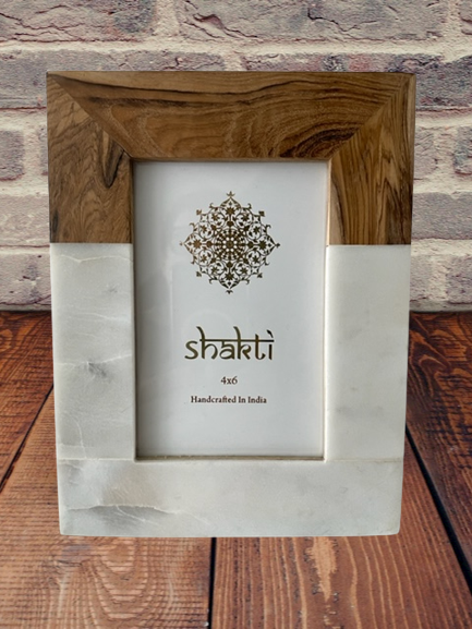 Frame Object - Marble & Wood