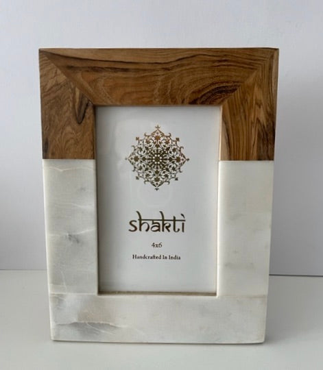 Frame Object - Marble & Wood