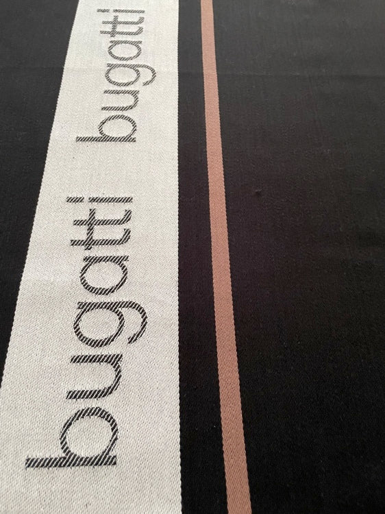 TEXTILE Code BUGATTI deSIGNED - exquisites 2er Set GESCHIRRTÜCHER Jacquard SCHWARZ 100% Cotton