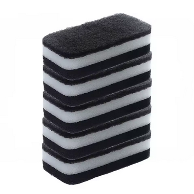 cleanART NewLOOK Reinigungsschwämme in Schwarz-Weiß mit hoher Dichte und Elastizität im Set.