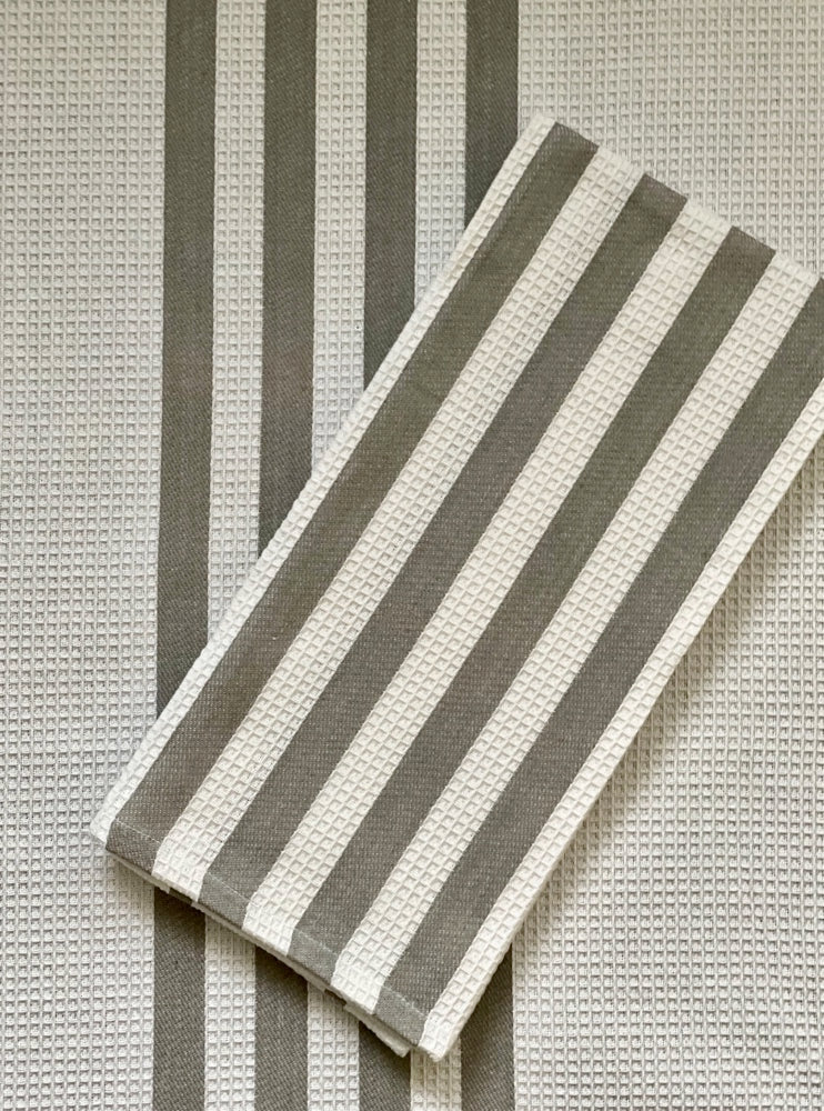 TEXTILE Code Stone Line Geschirrtuch 3er Set Black & Grey