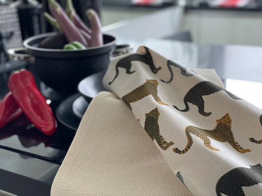 Kitchen Textile – Geschirrtuch 2er Set – Lions Design
