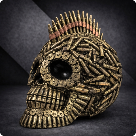 SkullART Collection TOTENKOPF im Patronen deSIGN