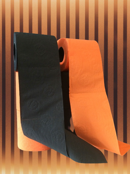 MIX ONE – BLACK & ORANGE EDITION | deSIGN Toilettenpapier 3-lagig (12 Rollen)