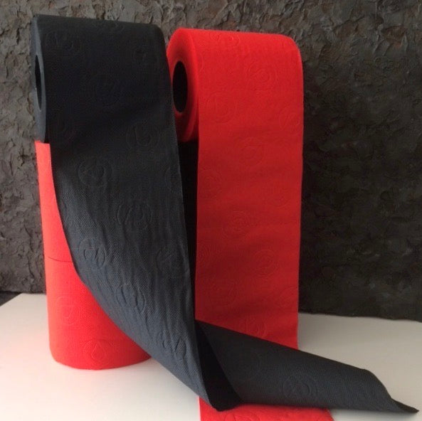 MIX ONE – BLACK & RED EDITION | deSIGN Toilettenpapier 3-lagig (12 Rollen)