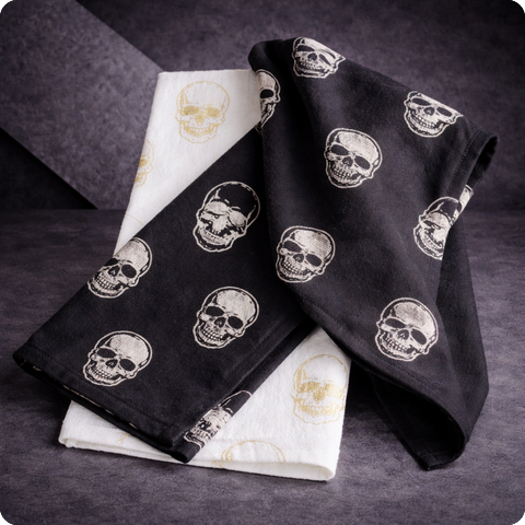 BLACK/ GOLD/SILVER - 2er Set Geschirrtücher
