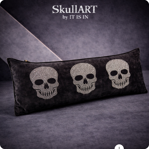 BLACK LUXURY Skull Kissen