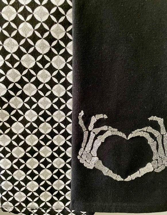 BLACK & SILVER - Geschirrtücher (2er Set )