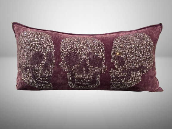 BLACK LUXURY Skull Kissen