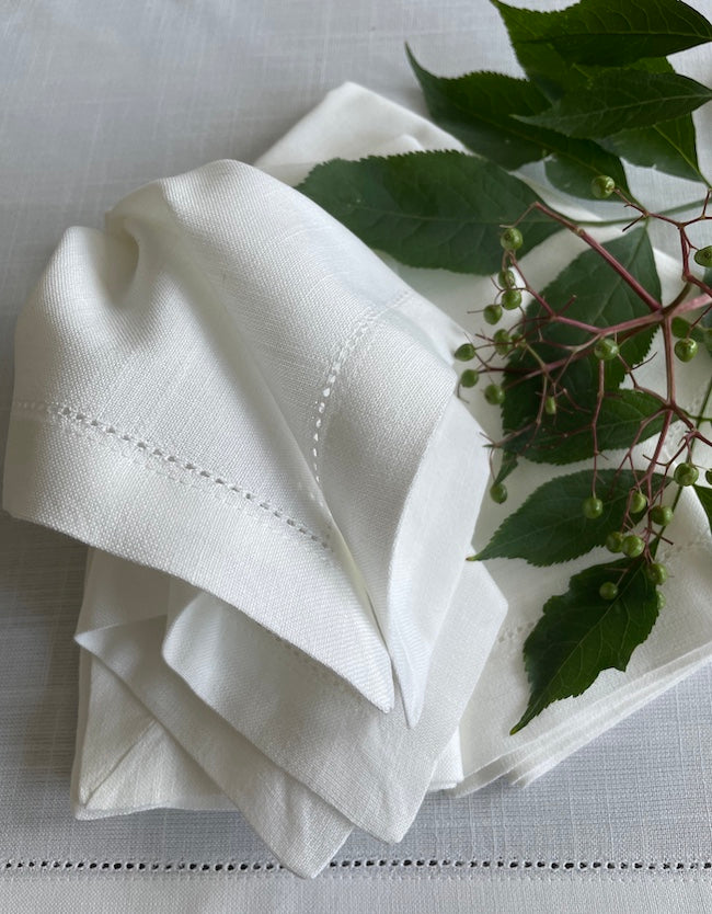 TableART Stoffservietten LinenCouture Hohlsaum